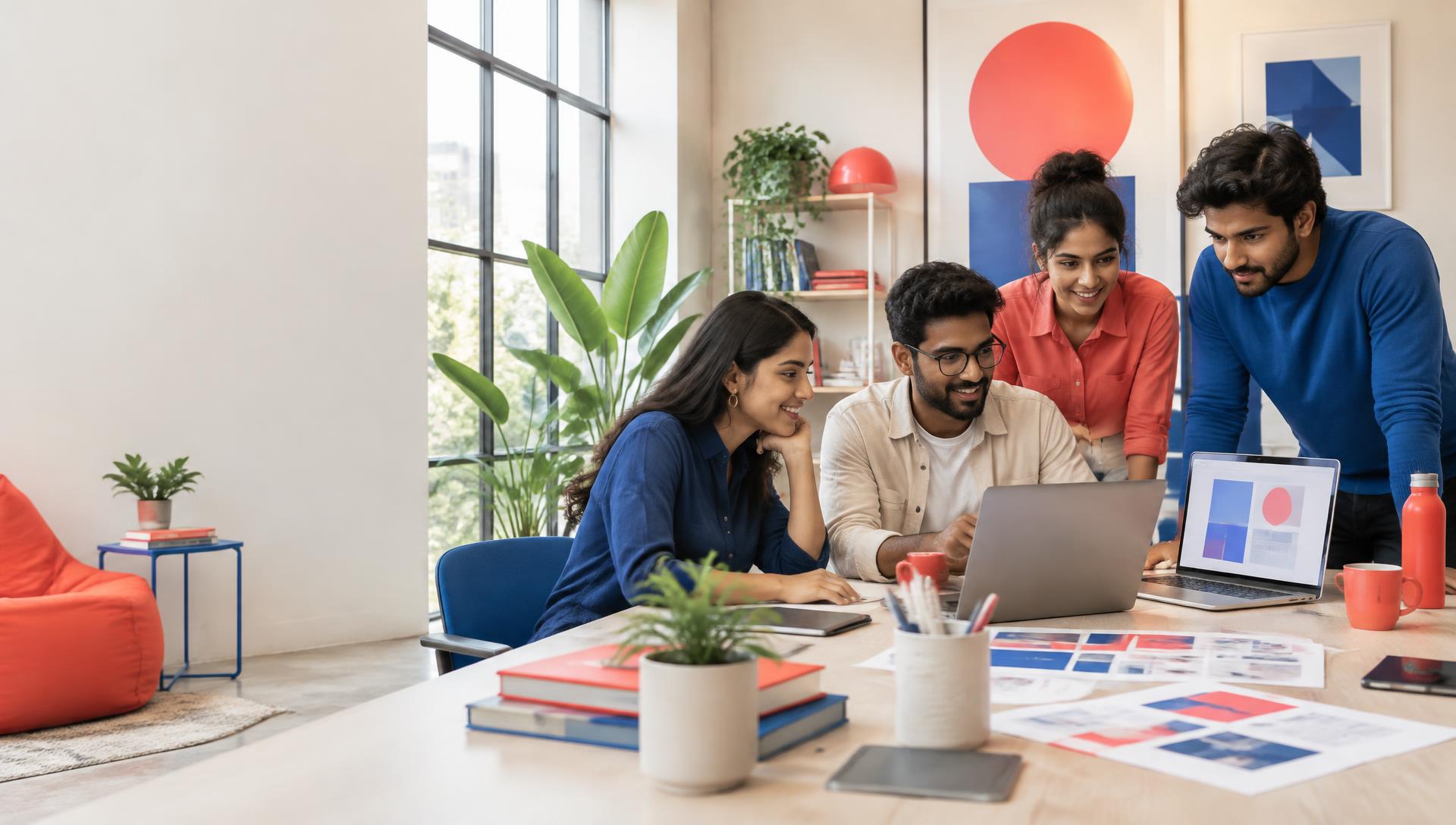 A creative team collaborating in the HypeCode studio